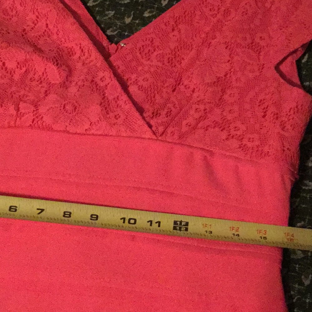 Dress -Adrianna Papell soft orange bandage-12 - Picture 6 of 7